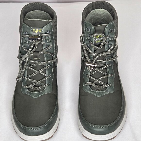 NWT Ryka Women's Brae 2 Alpine Green Faux Leather Short Boots - Picture 2 of 7